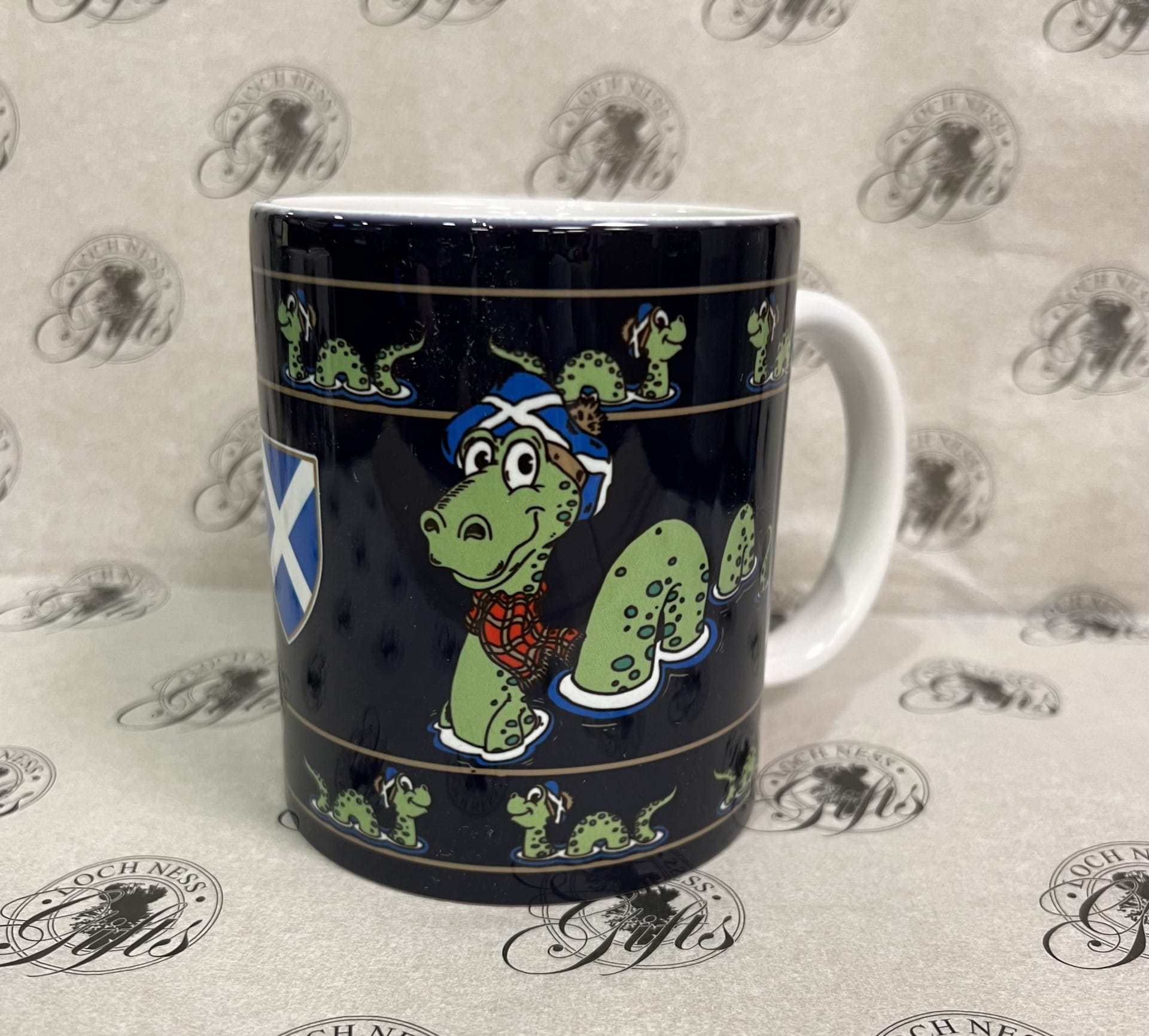 Mug - Loch Ness Monster Saltire Hat - Loch Ness Gifts