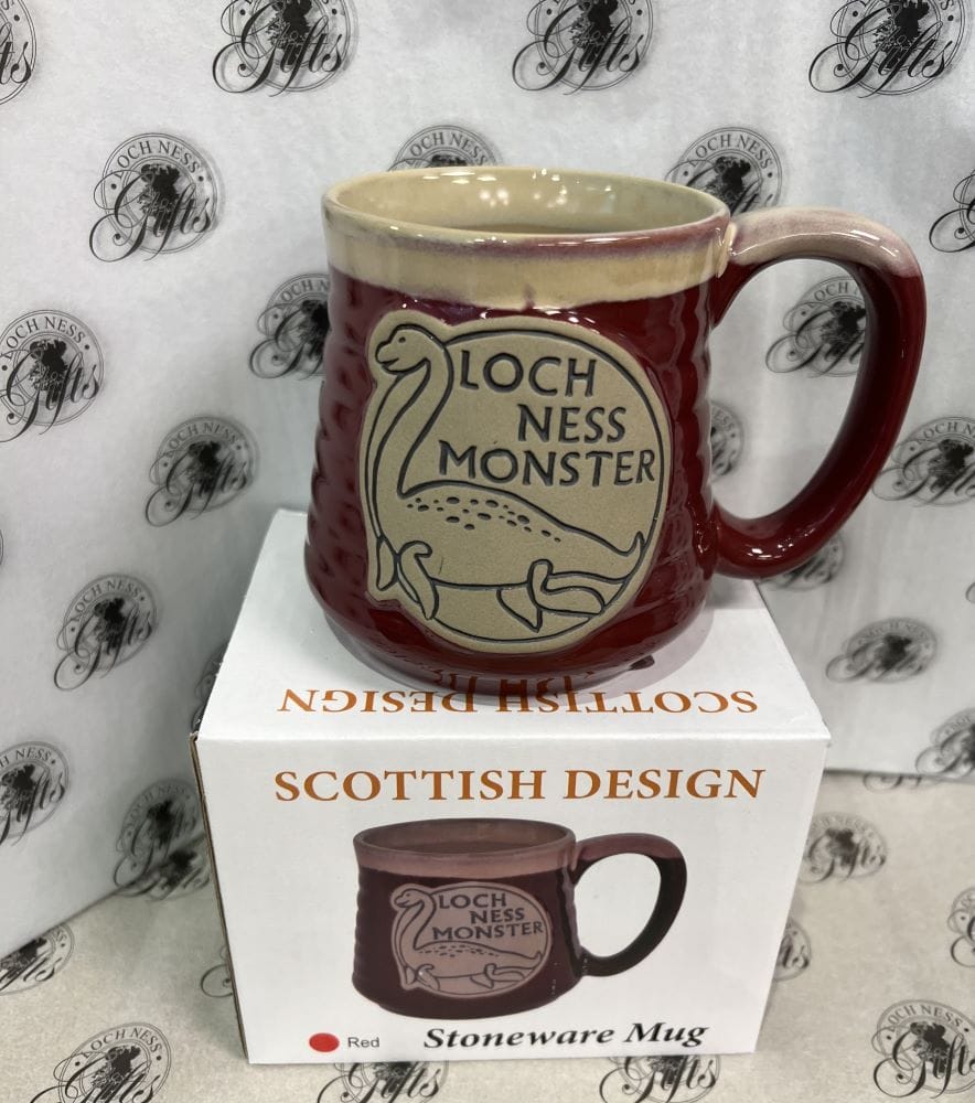 Mug - Stoneware Loch Ness Monster Red - Loch Ness Gifts